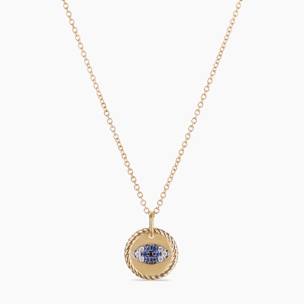 David Yurman Cable Collectibles Evil Eye Necklace